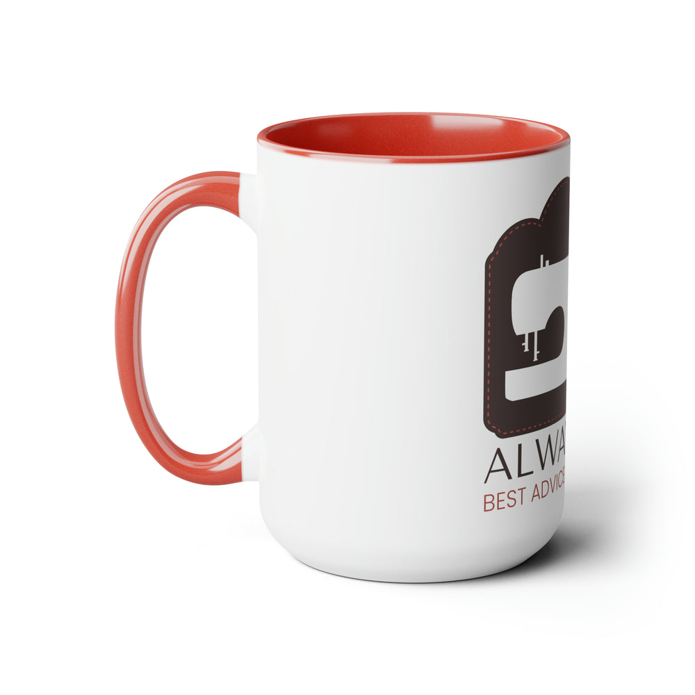 Two-Tone Coffee Mugs, 15oz